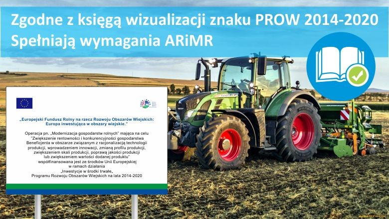 Tablica unijna informacyjna PROW 2014-2020 dotacje ARiMR eu pamiątkowa — zdjęcie 4