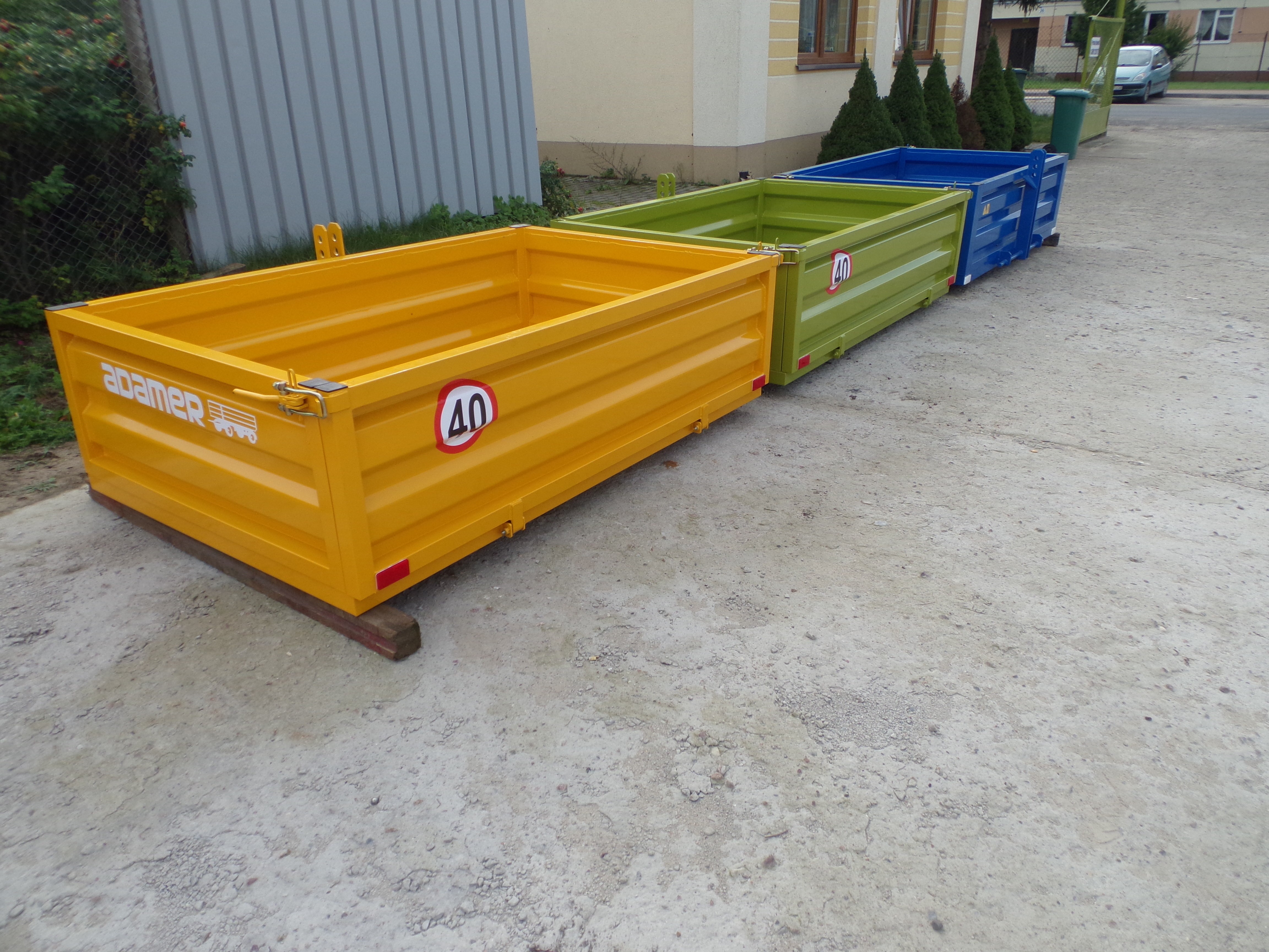 Skrzynia ładunkowa transportowa kontener ciągnik wózek widło ADAMER  — zdjęcie 5
