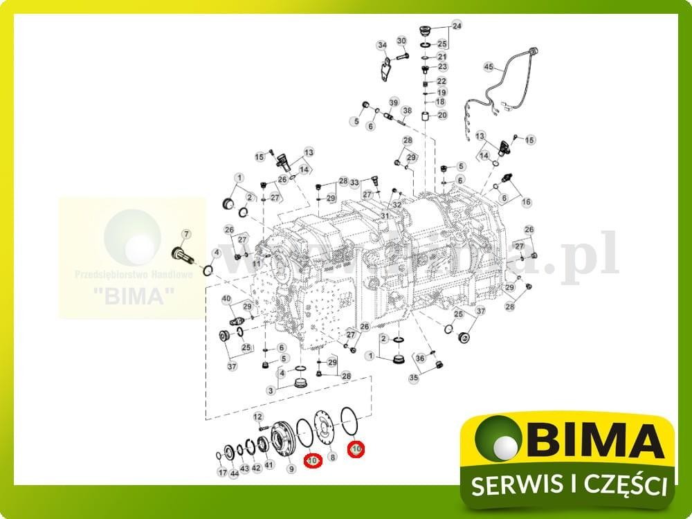 Oring pompy John Deere 6430,6510,6520,6530,6534,6610 — zdjęcie 2