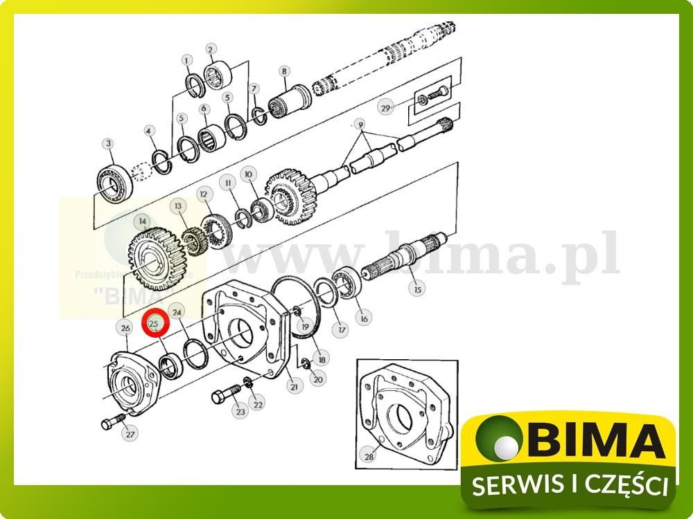 Uszczelniacz wałka wom John Deere 3650 — zdjęcie 2