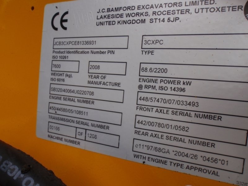 JCB 3CX SITEMASTER 2008r 4700mh 92KM 3 CX GWARANCJ — zdjęcie 3