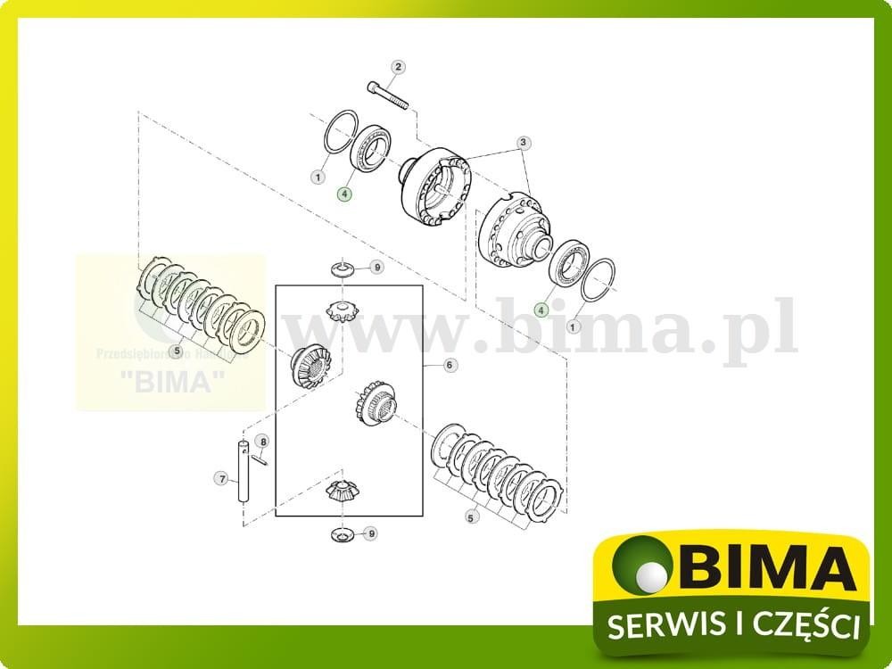 Łożysko skrzyni biegów John Deere 6630,6810,6820,6830 — zdjęcie 2
