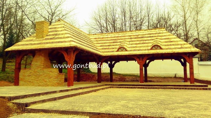 Wiata grillowa,altana biesiadna, wiata grillowa ,gonty drewniane  — zdjęcie 1