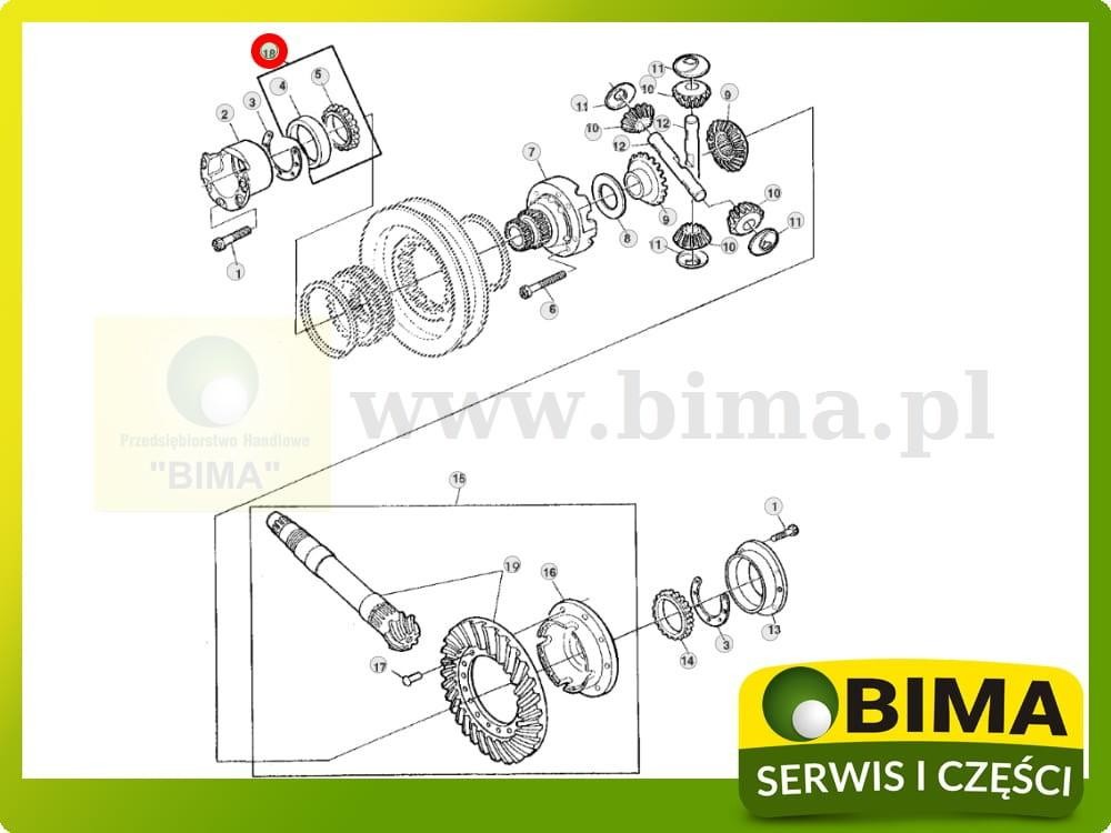 Łożysko skrzyni biegów John Deere 2250,2450,2650,2650N