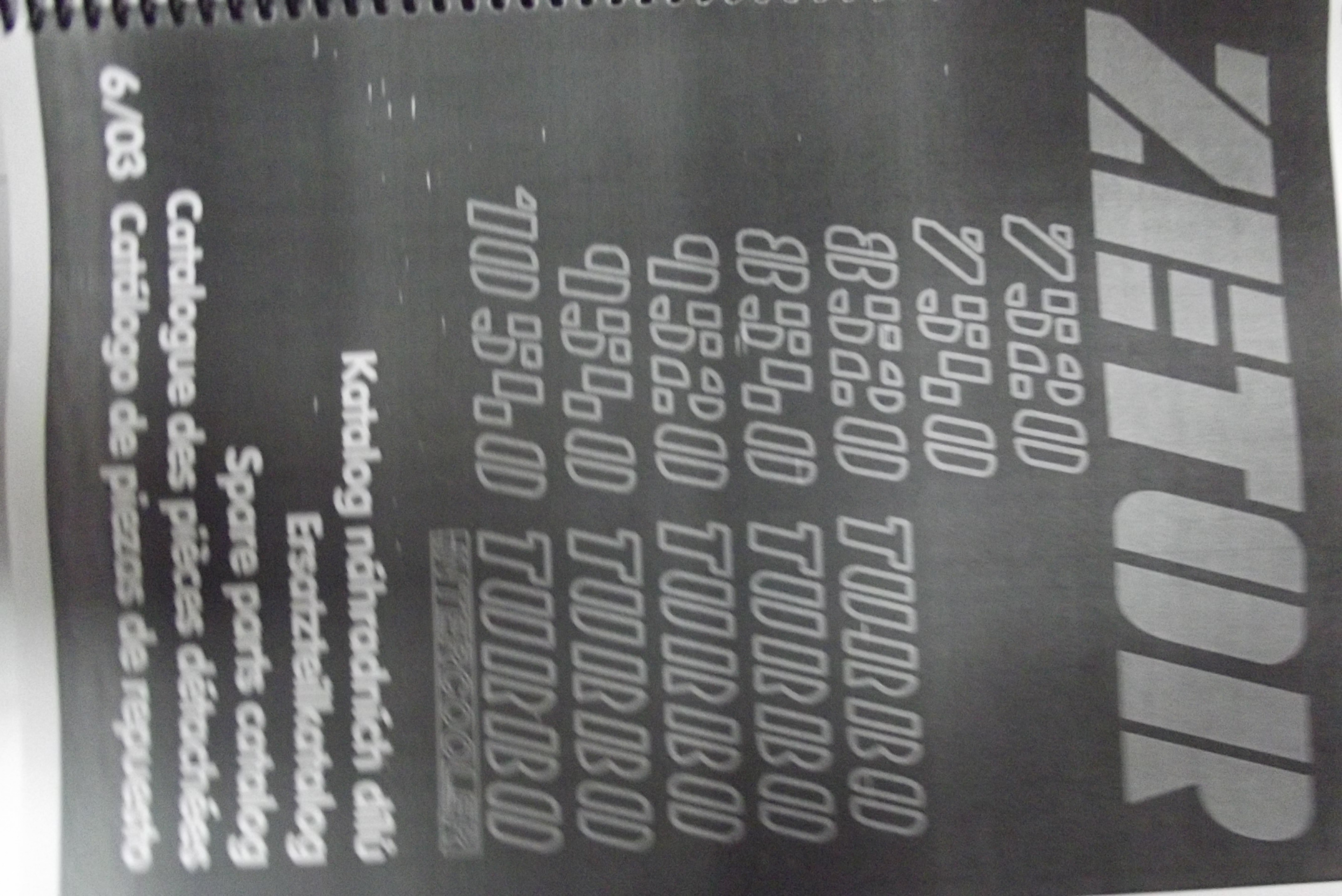Katalog części ZETOR 7520,7540,8520,8540,9520,9540,10540 TURBO.    — zdjęcie 1