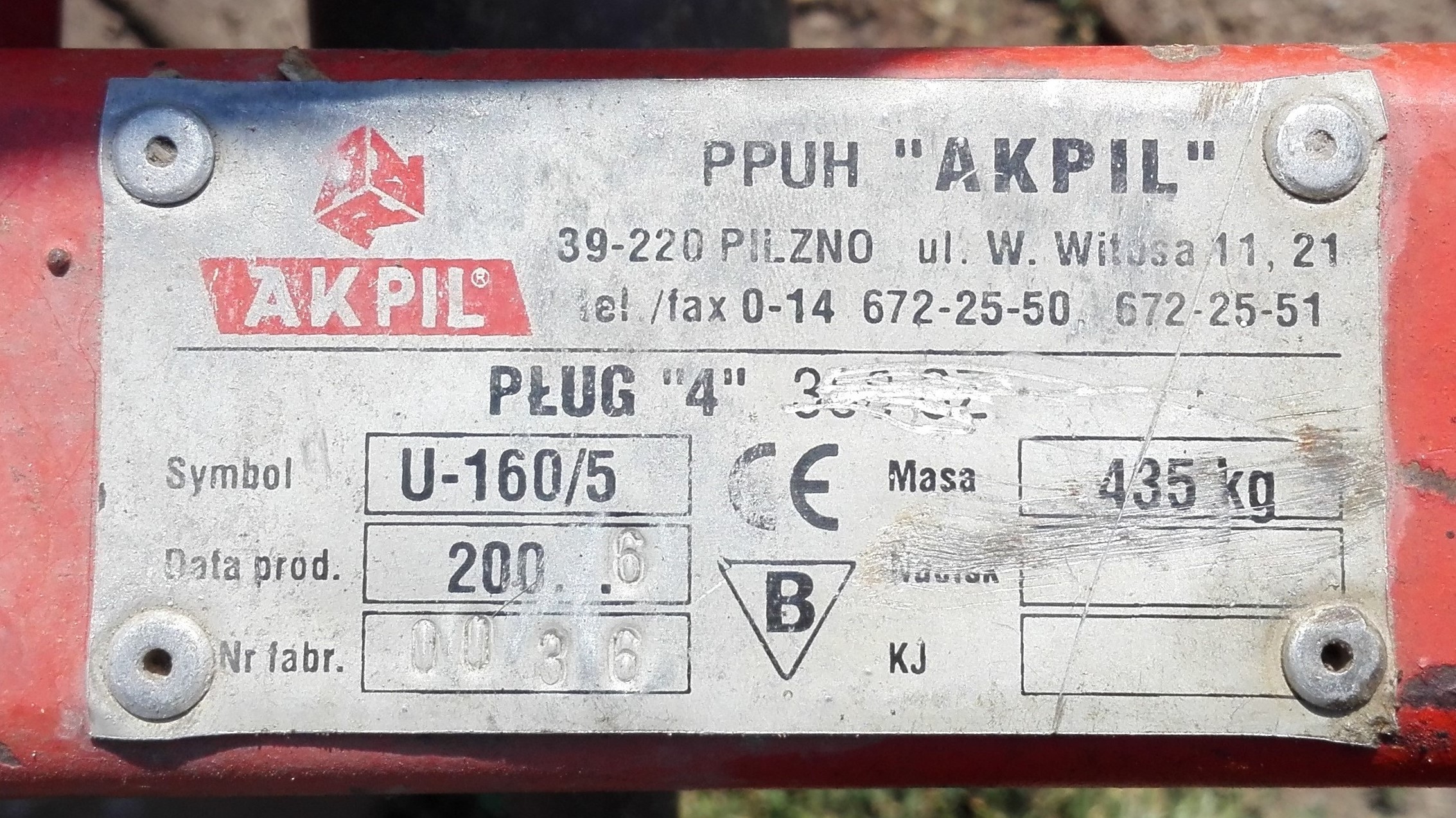 Sprzedam pług czteroskibowy AKPIL 300CZH. — zdjęcie 1