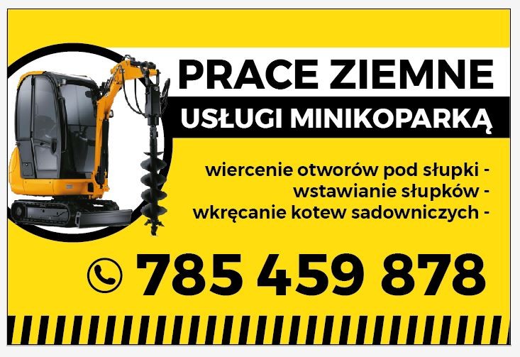 Usługi minikoparka