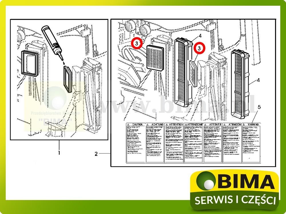 Filtr powietrza kabinowy kibny John Deere 6320,6420 — zdjęcie 3