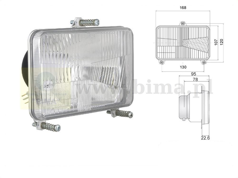 Lampa przód reflektor przedni MF Massey Ferguson 3610 — zdjęcie 4