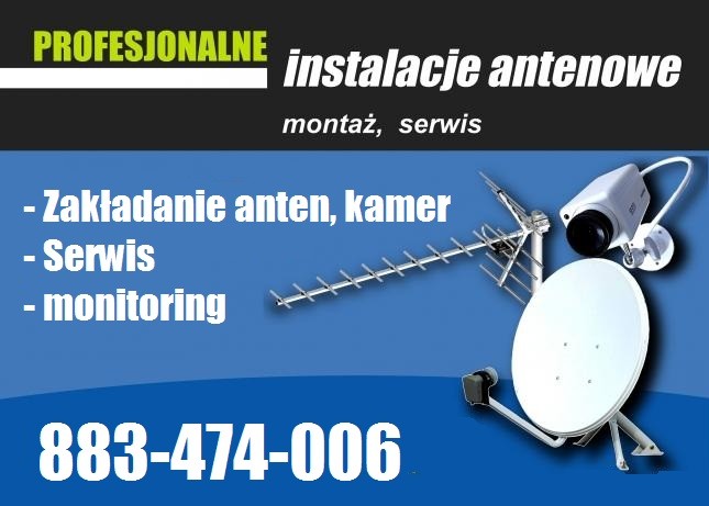 Anteny Nowogard,montaż serwis regulacja