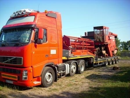 Transport maszyn rolnicych z Francji, Beneluxu, Niemiec