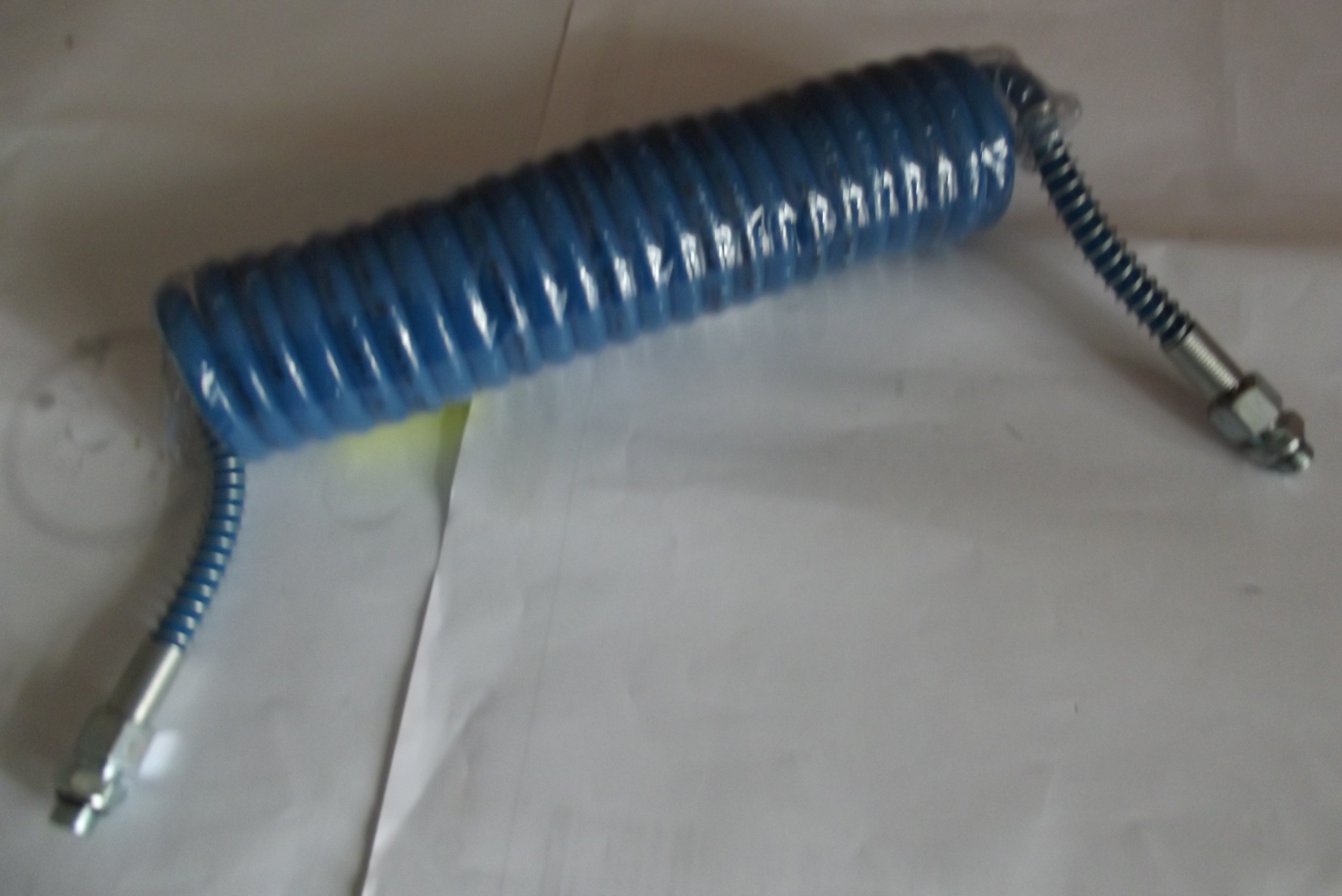 PRZEWÓD PNEUM. SPIRALNY M16 NIEBIESKI (POLIURETANOWY) 5m.   — zdjęcie 1