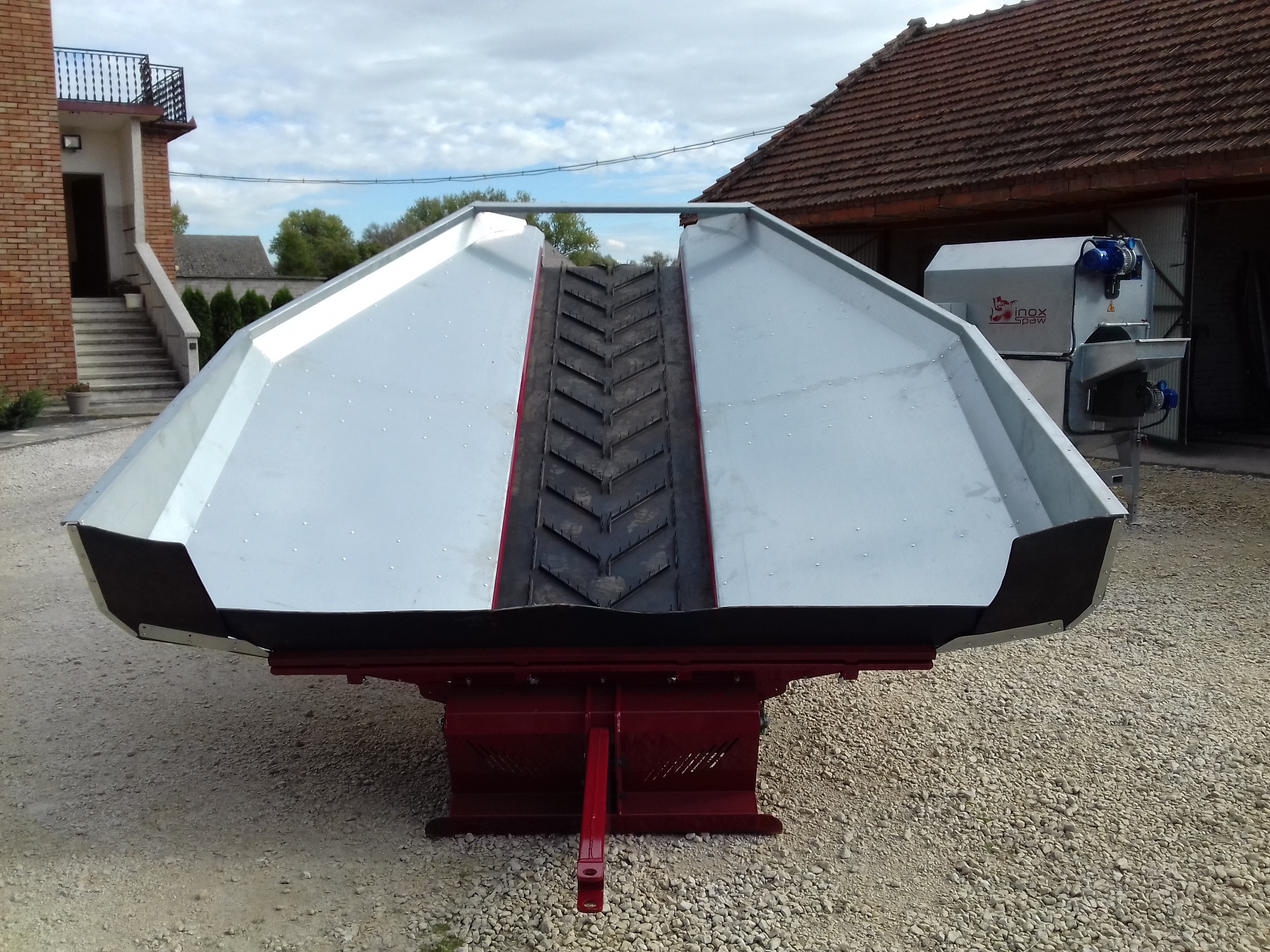 Kosz przyjęciowy T800 N7N receiving hopper bunkier rolki spiralne  — zdjęcie 7
