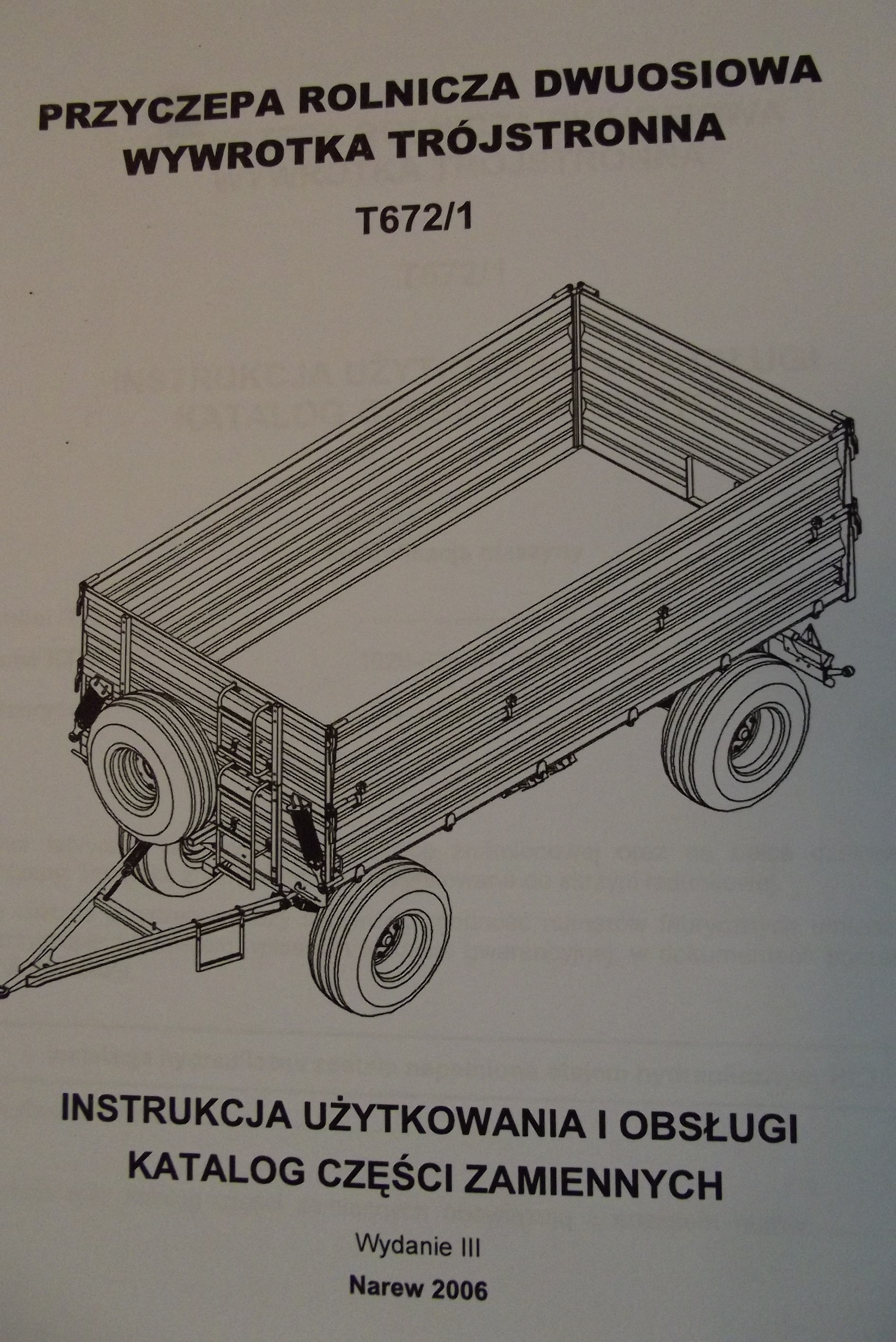 Katalog PRONAR Część Zamiennych, Instrukcje Obsługi - Przyczepy — zdjęcie 4