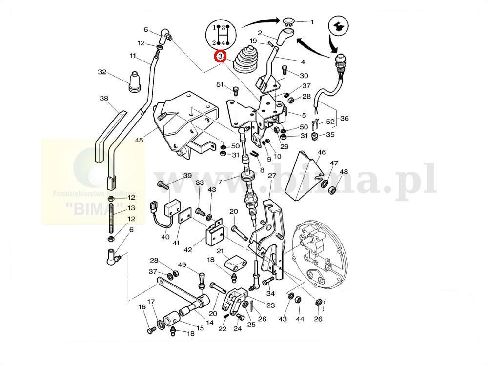 Osłona gumowa MF Massey Ferguson 6485,6490,6495,6497 — zdjęcie 2