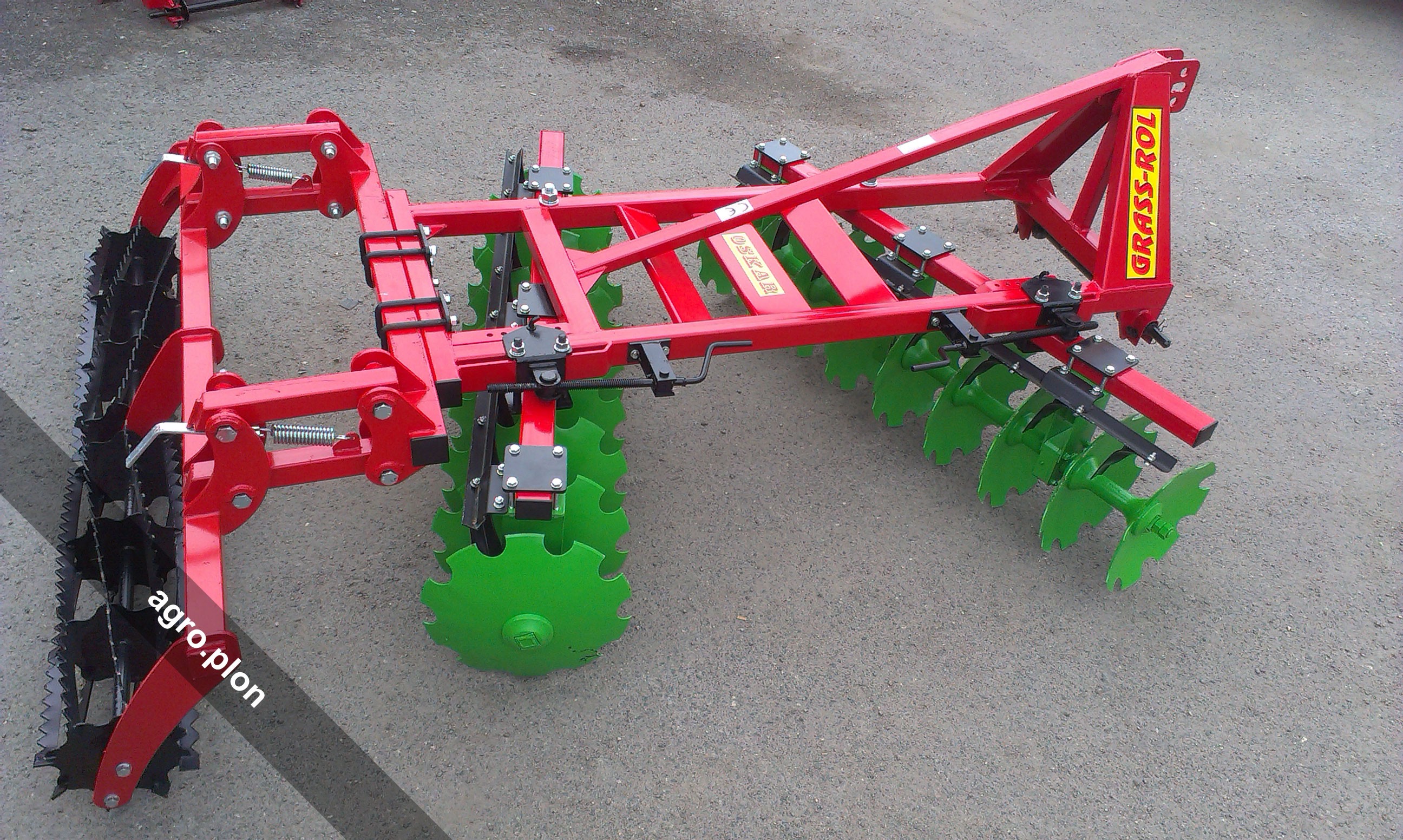 Brona talerzowa OSKAR Grass-rol 1.6m do 3.2m MOCNA Transport — zdjęcie 3