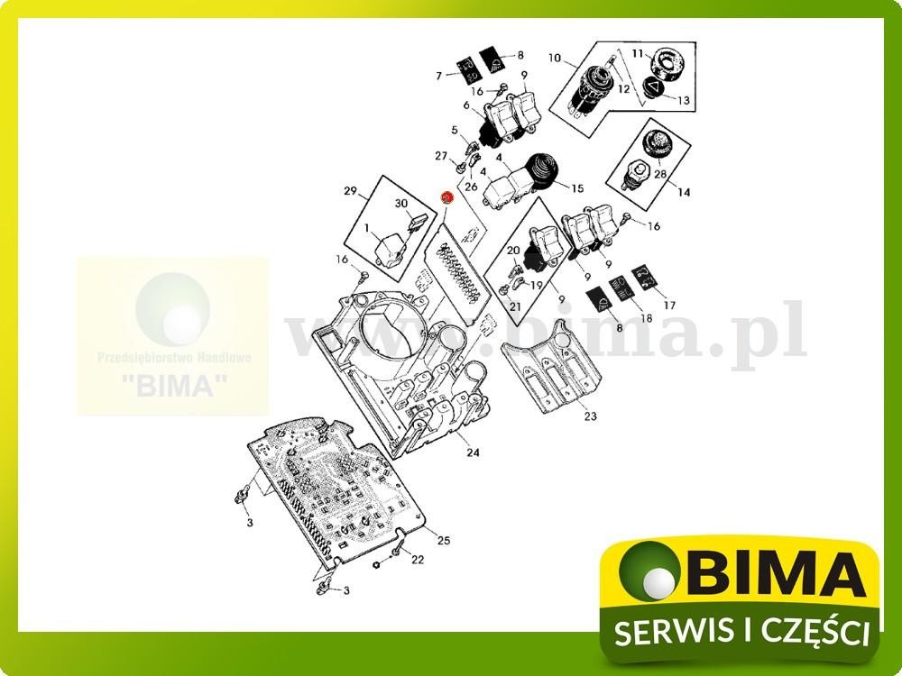 Obwód drukowany bezpieczników John Deere 2250,2450,2650 — zdjęcie 2