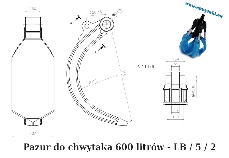 Części do chwytaka do złomu  — zdjęcie 2