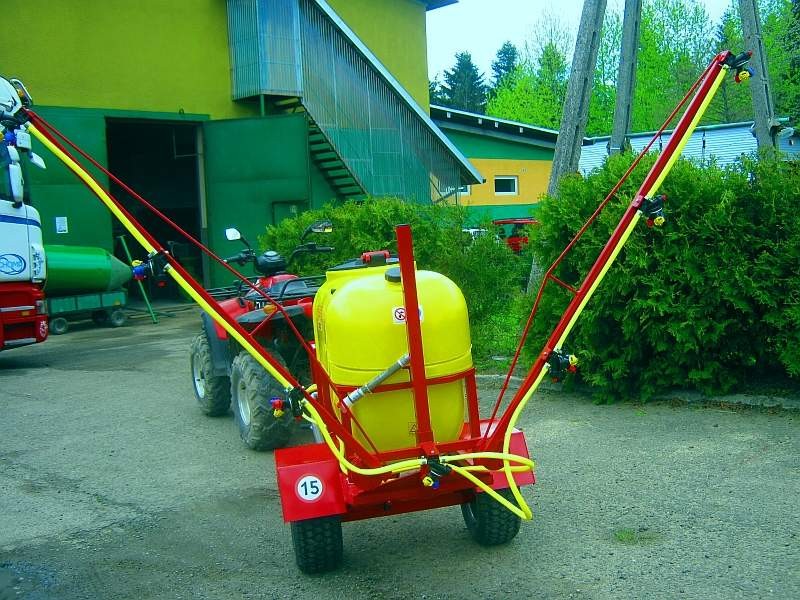 OPRYSKIWACZ SPALINOWY NA PRZYCZEPIE JEDNOOSIOWEJ Z BELKĄ, 200L, 6,5 kM — zdjęcie 5