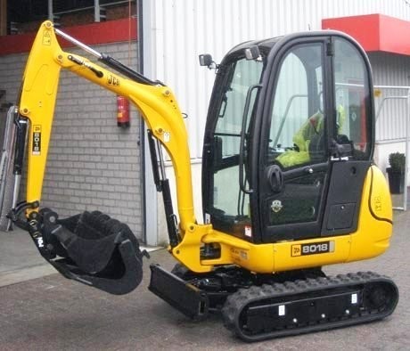 JCB 8018 rok 2006 ROZSUWANE GĄSIENICE. 3 ŁYŻKI