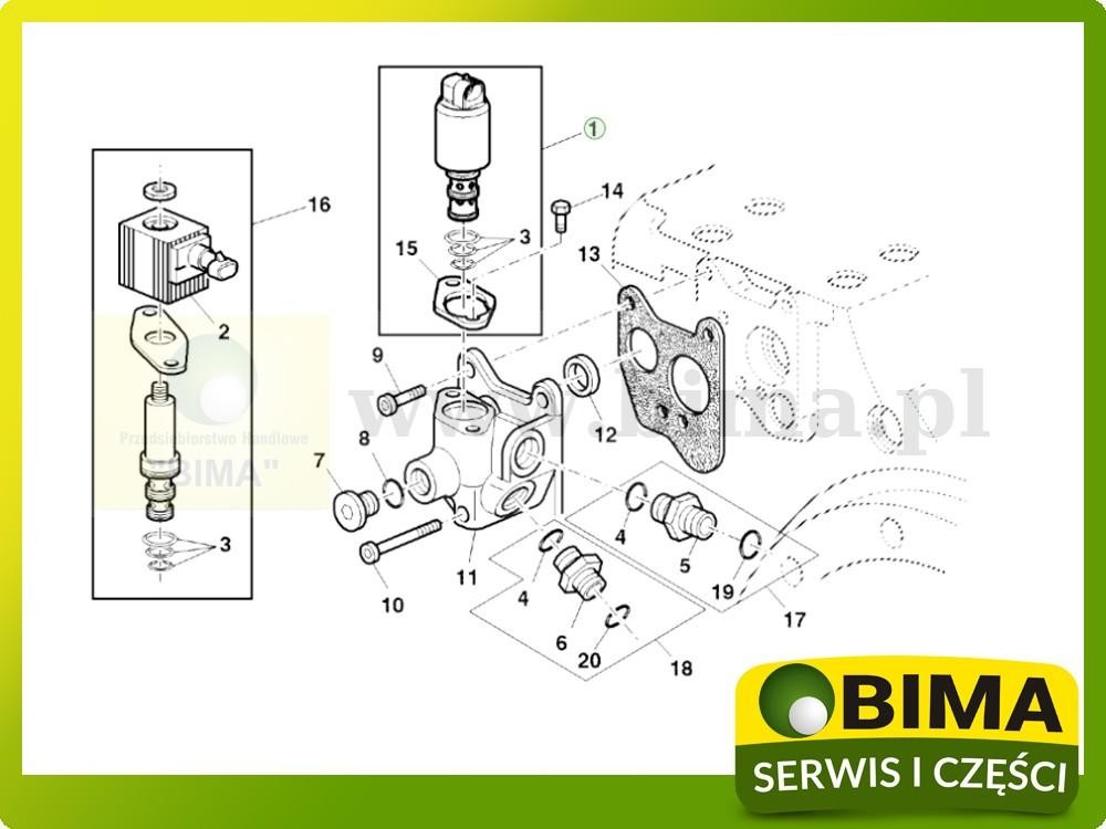 Elektrozawór przedni napęd John Deere 5080RN,5090R — zdjęcie 2