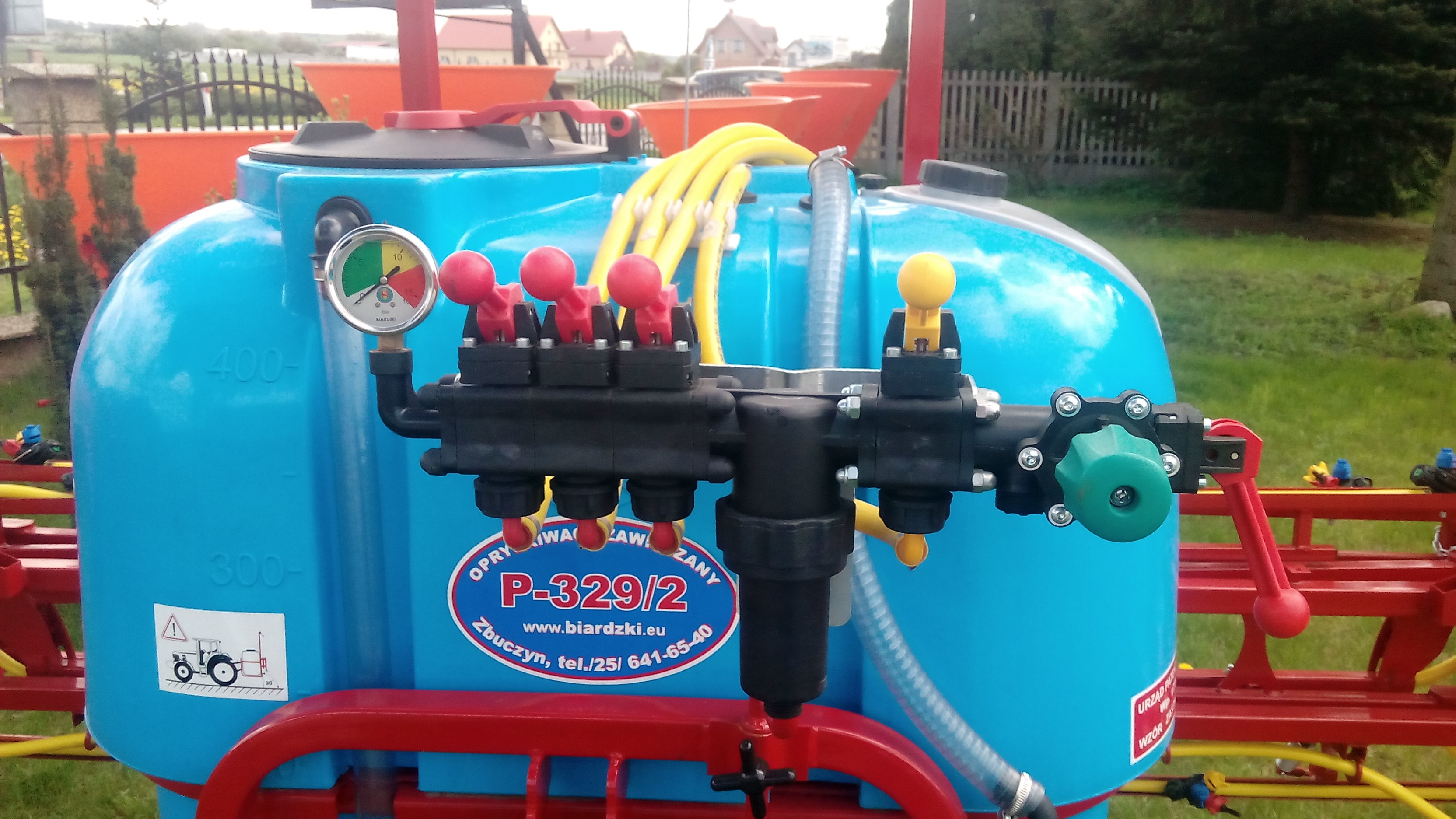Opryskiwacze Polowe 400L/12m zawór KOMPLET  BIARDZKI  AGRO-ACTIV — zdjęcie 3