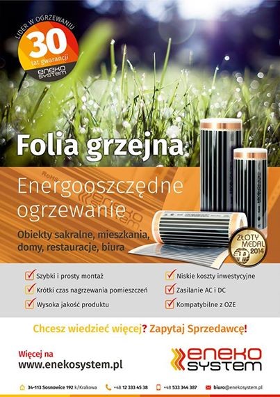 Folia grzejna Enekosystem –do ogrzewania podłogowego — zdjęcie 2